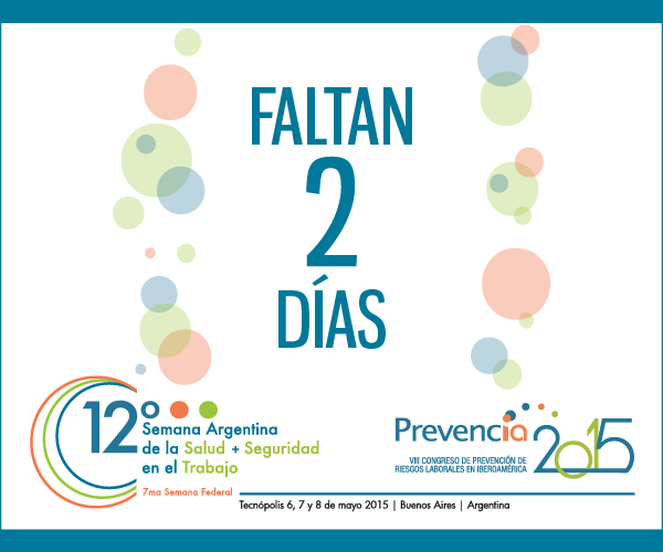 SRTArgentina's tweet photo. #12SRT
Faltan 2 días para la 12° semana argentina de la SyS en el trabajo. ¡No te la pierdas!
http://t.co/BBOtgNXZ8Z http://t.co/D7jK3Sqk5F