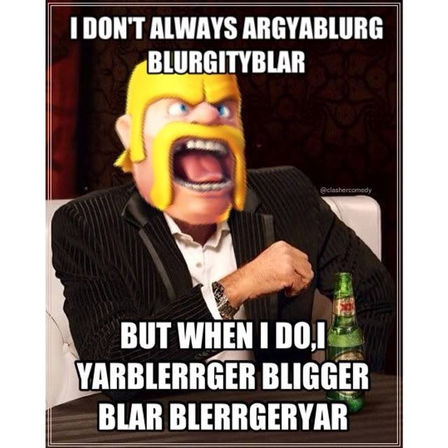 MobileMods_'s tweet image. Funny clash of clan meme! DM for gems today