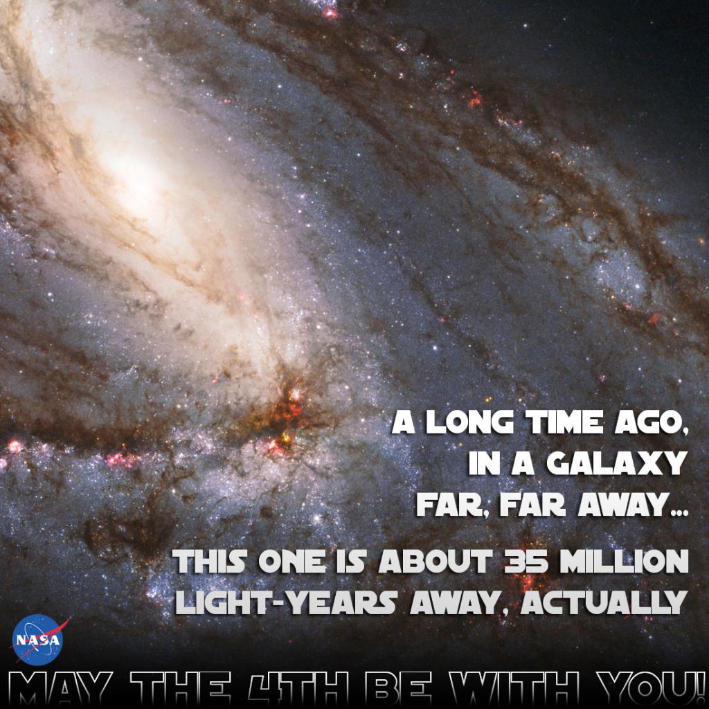 A long time ago, in a galaxy far, far away... about 35mil light-yrs away: go.nasa.gov/1K7E9vI #MayThe4thBeWithYou