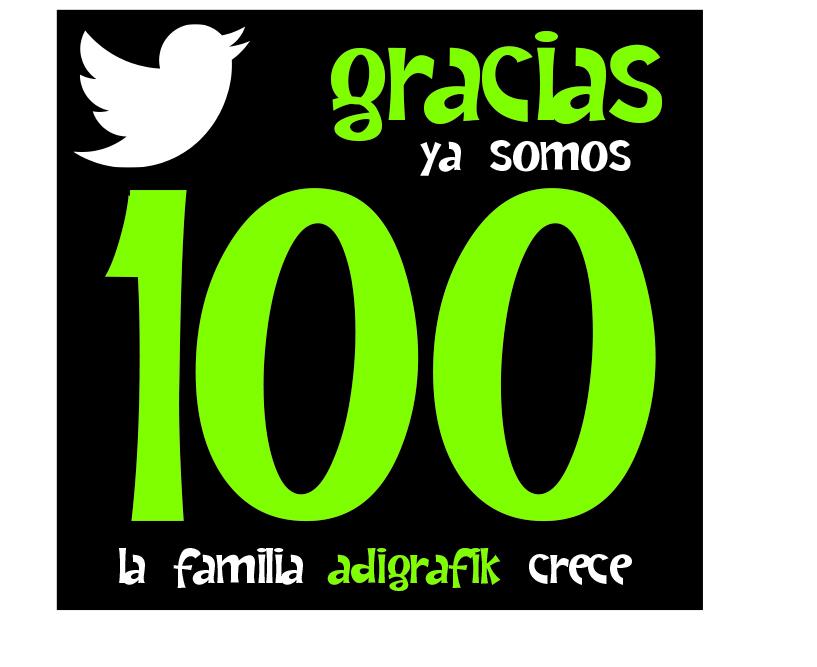 AdiGrafik's tweet photo. #YaSomos100 #MuchasGracias http://t.co/9CDEKqFmI9