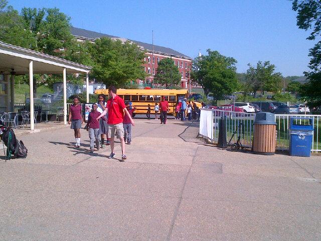 DCHPE's tweet image. First busload is here! #championschallenge @TheFirstTeeDC @dcpublicschools @HeatherEHoladay @mimikenyon