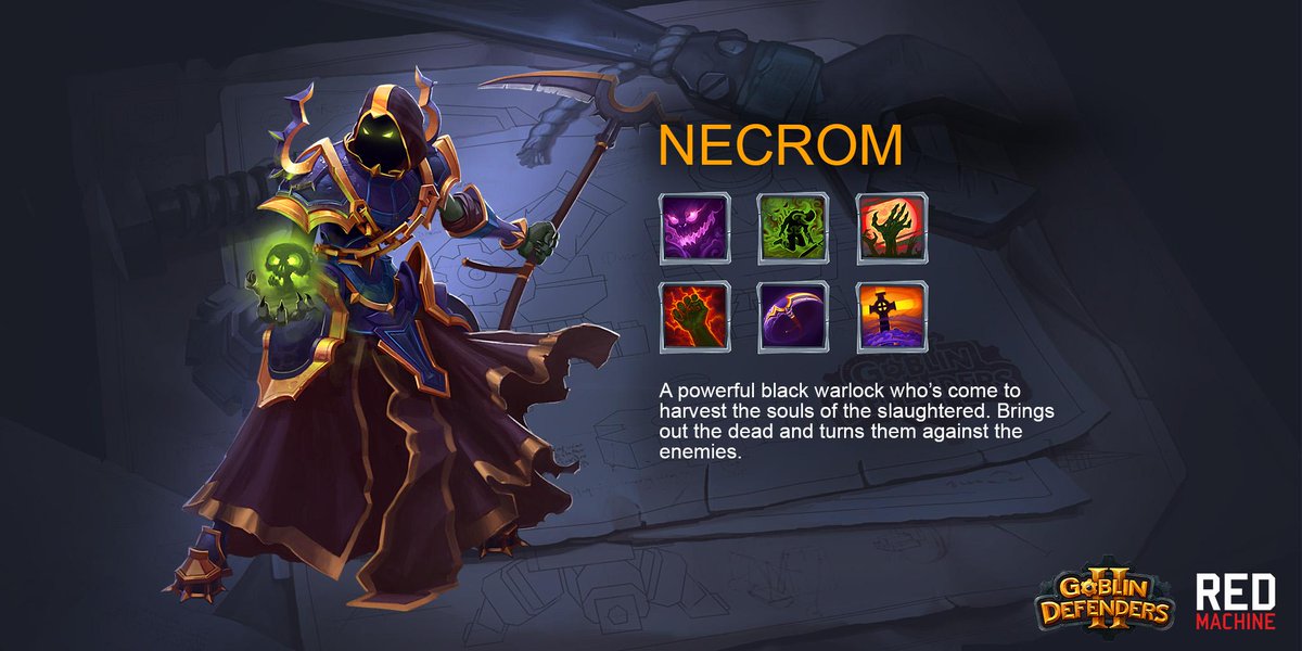 Redmachinegames's tweet image. Especially for undead heroes fans, we have in our game the mighty hero - Necrom! Try it out: buff.ly/1InGq7K
