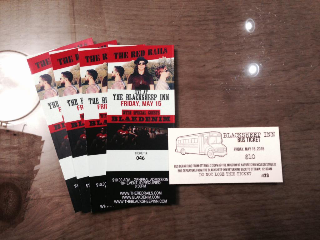 Tickets going fast for our show at <a href="/blacksheep_inn/">🇵🇸 pug noir 🍉</a> on May 15 w/ <a href="/blakdenimband/">BLAKDENIM</a> - get em while you can #ottmusic