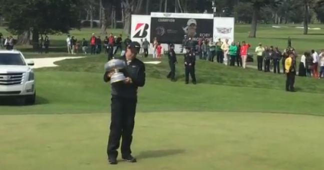 Video: Crowd sing \Happy Birthday\ to Rory McIlroy after he wins WGC Matchplay Championship  