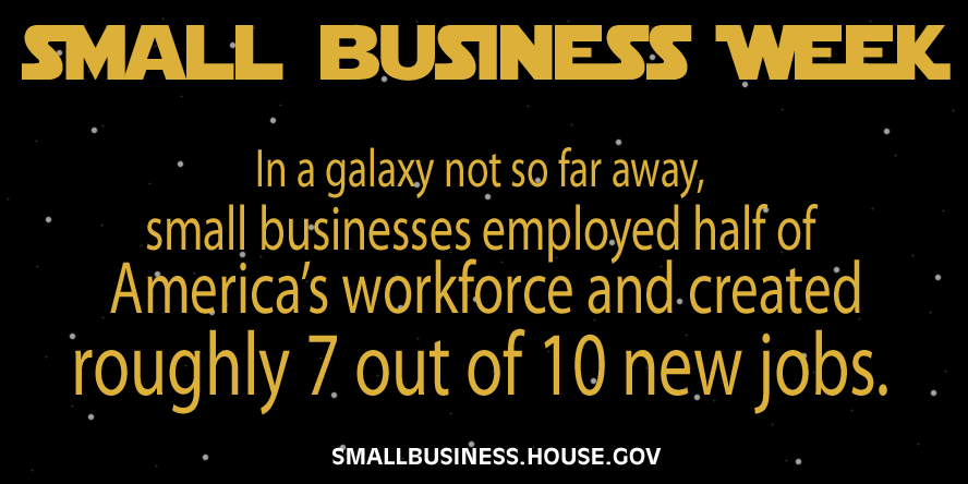 HouseSmallBiz's tweet image. A force to be reckoned with. #SmallBizForce #MayThe4thBeWithYou #SBW2015