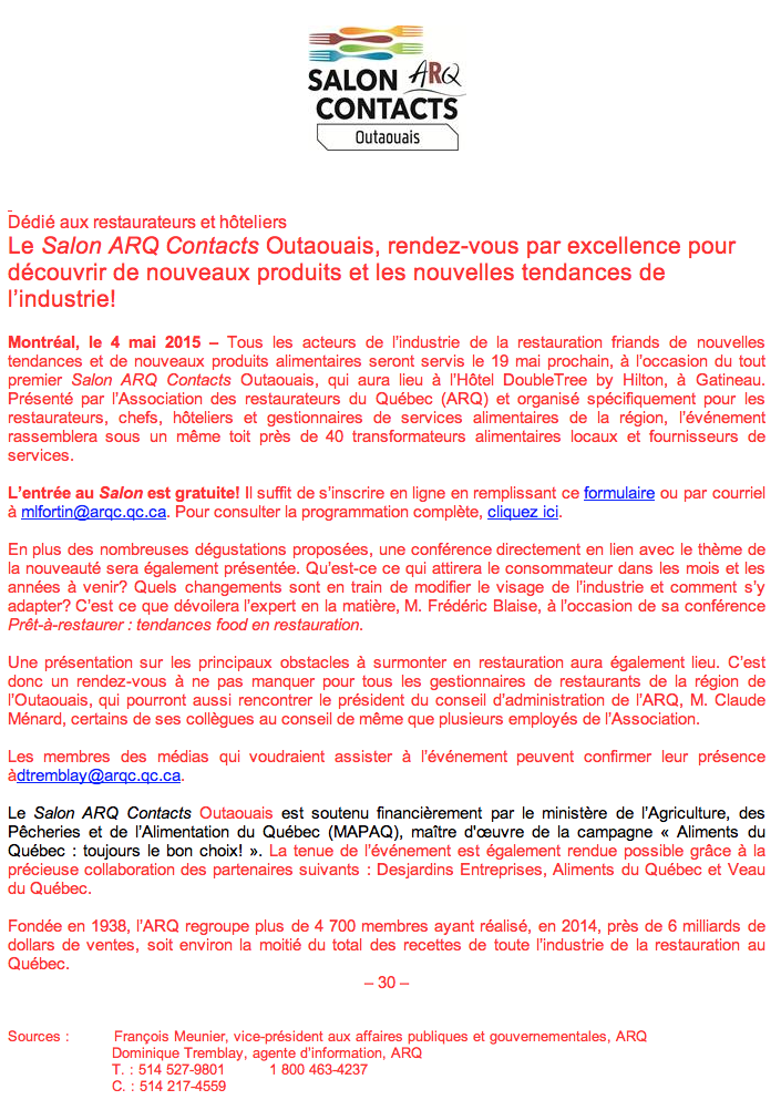 SCCPQ's tweet photo. 19 mai prochain Salon ARQ Contacts Outaouais, L’entrée au Salon est gratuite! http://t.co/TKyktKL8ds http://t.co/OolmerLpSE