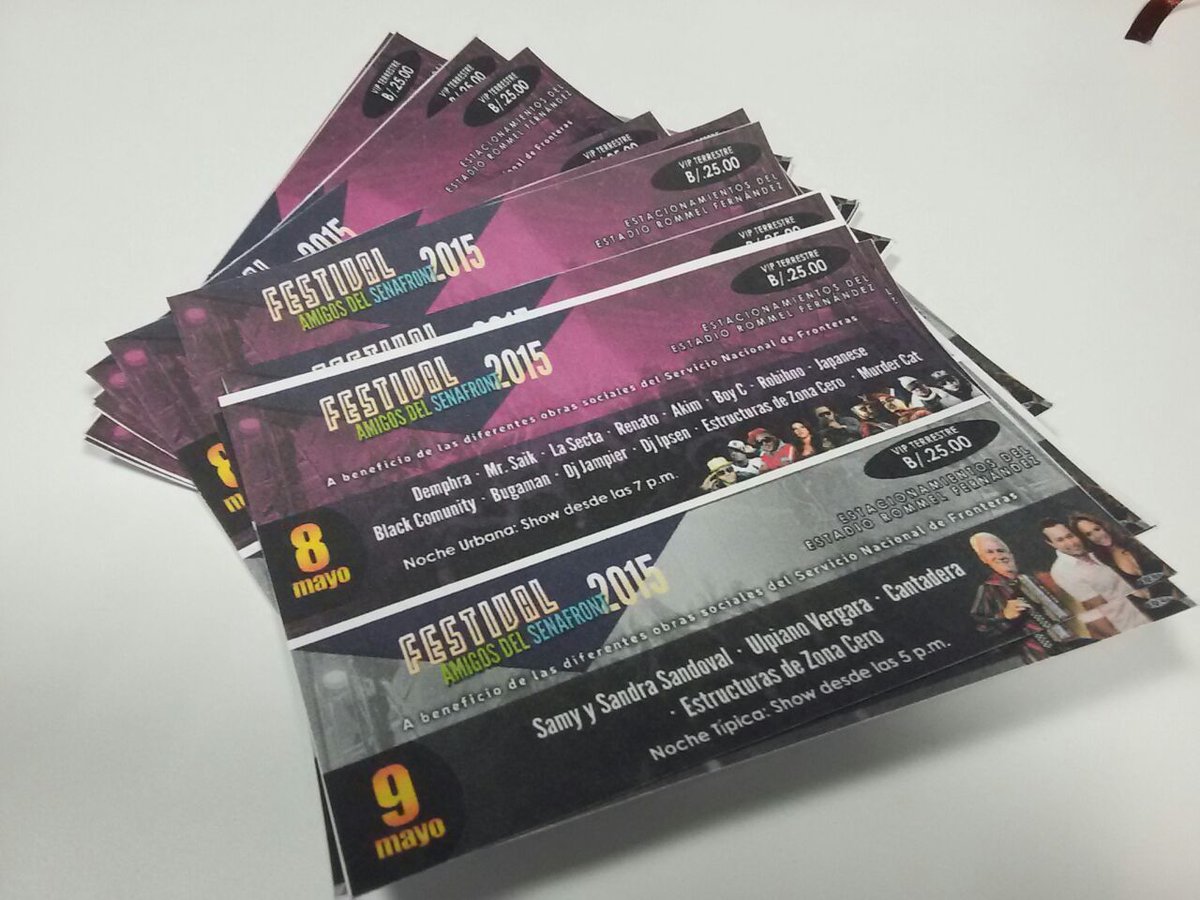 ¿Quieres asistir al Festival Amigos del SENAFRONT? Dale RT a este tweet, los ganadores serán anunciados el miércoles.