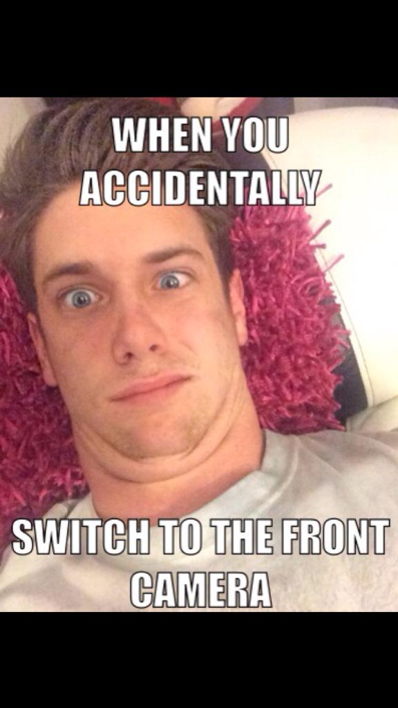 MrDylanEvans's tweet photo. When you accidentally switch to the front camera. http://t.co/lAQBHaflZj