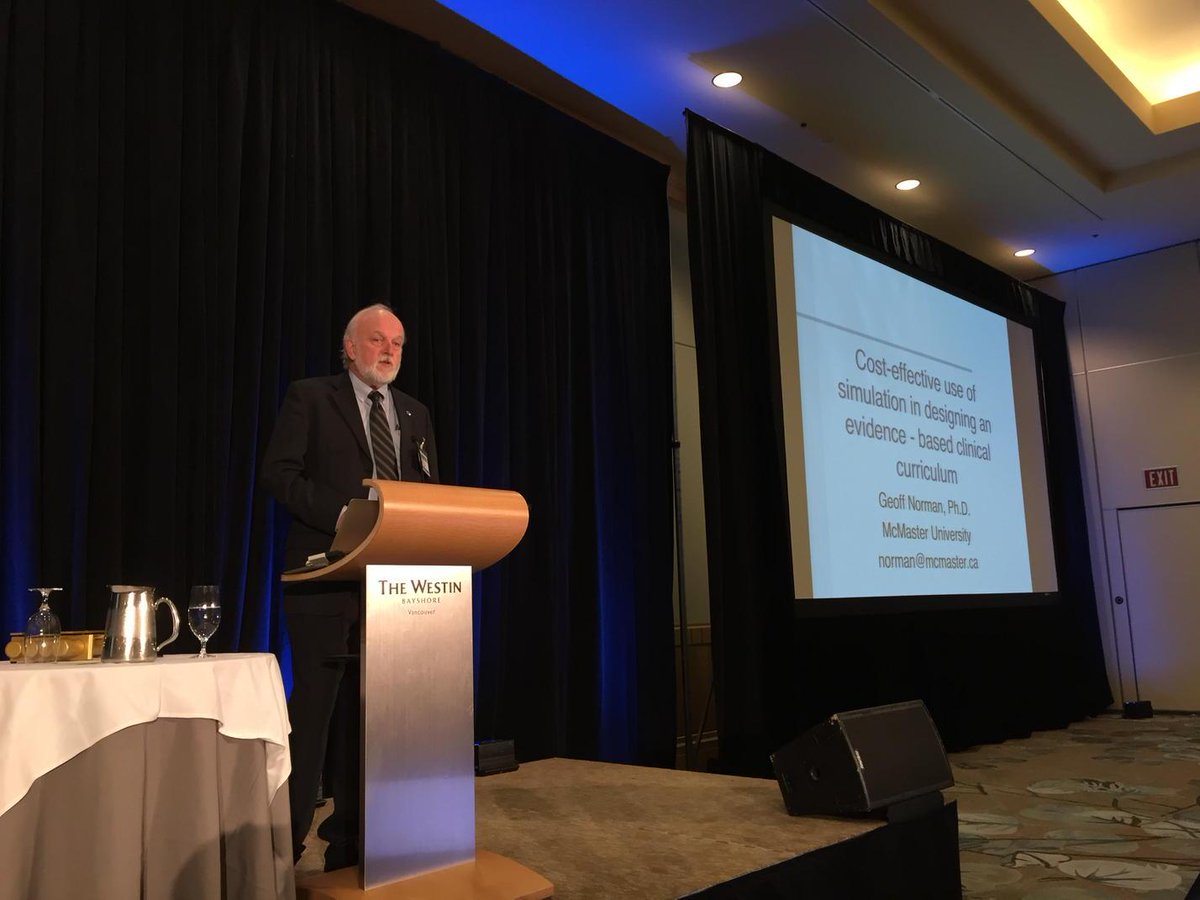 LennoxHuang's tweet photo. Geoff Norman giving the keynote plenary at IPSSW in Vancouver @IPSSorg @FHSFaculty http://t.co/CgKBWLK5ic
