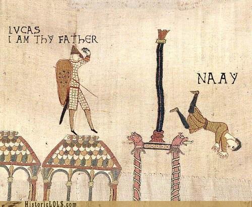 irarchaeology's tweet photo. A Star Wars inspired version of the Bayeux tapestry :) #MayThe4thBeWithYou http://t.co/83RPQLrxcy