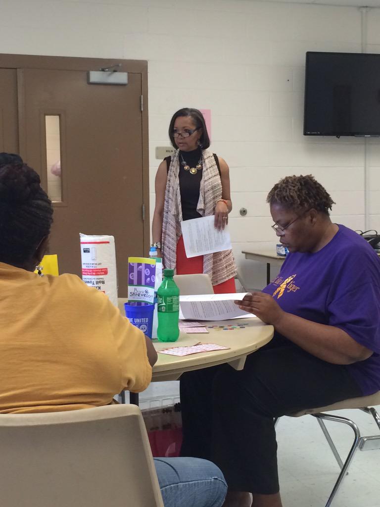 Darlene Rossum of IBERIABANK talking to the seniors about Identity Theft at Bill Cockrell Community Center!