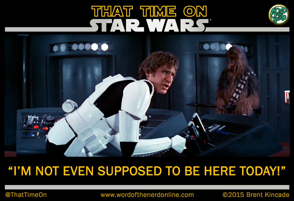BenStarbyrd's tweet photo. Hey @ThatKevinSmith -a special That Time on @starwars for all those #clerks who work on #StarWarsDay! #maythe4th RT http://t.co/JaSdtNqwnT