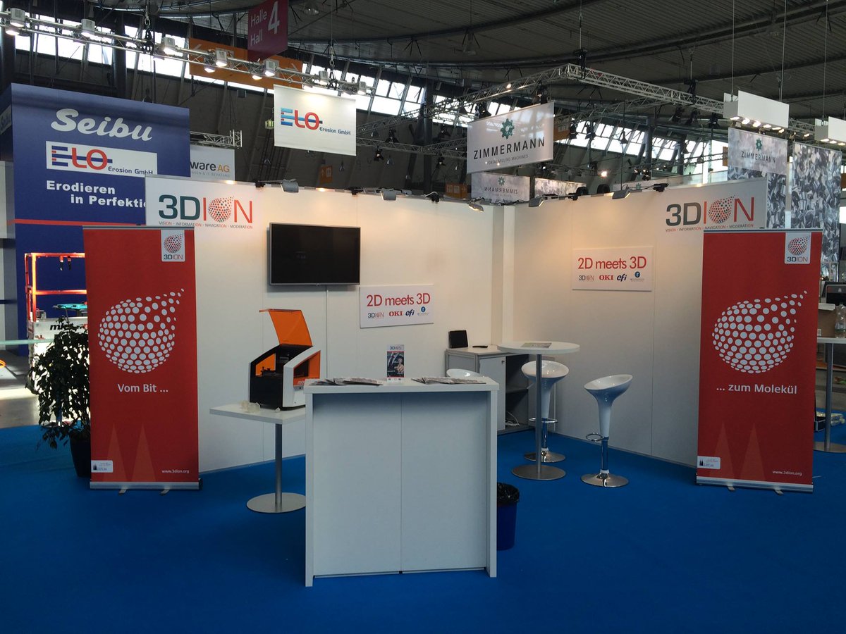 Fertig - es kann los gehen... #3DION ab morgen auf der MouldingExpo - Rapid.Area Halle 4 D35. Danke @messeerfurt!