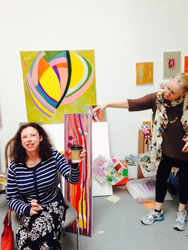 ewinkler's tweet photo. Portrait of Maude (with Claire in background) at Angela Baum Studio #spikephotozine #SpikeOpen2015 http://t.co/ELhJMg6bDn