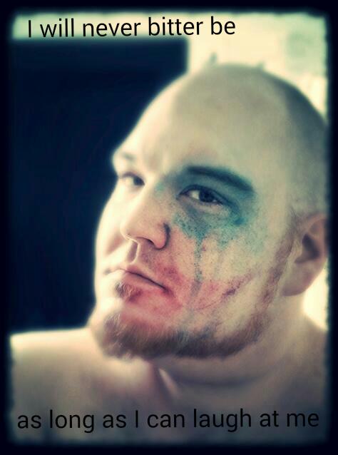 Chaotic_Pulse's tweet photo. "I will never bitter be, as long as I can lagh at me."  Slim Price http://t.co/Pn8phJqESe