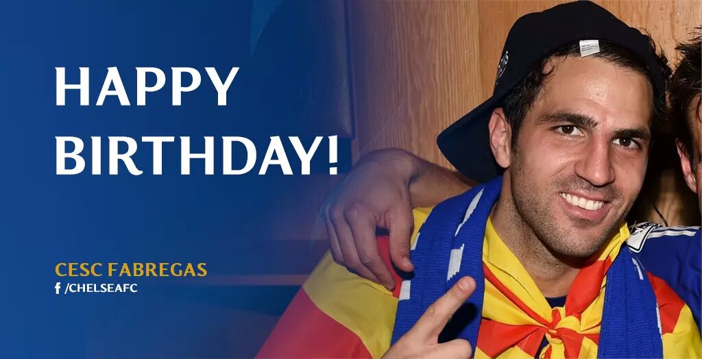 Happy Birthday to the Magician, Cesc Fabregas who turn 28 years old today!  