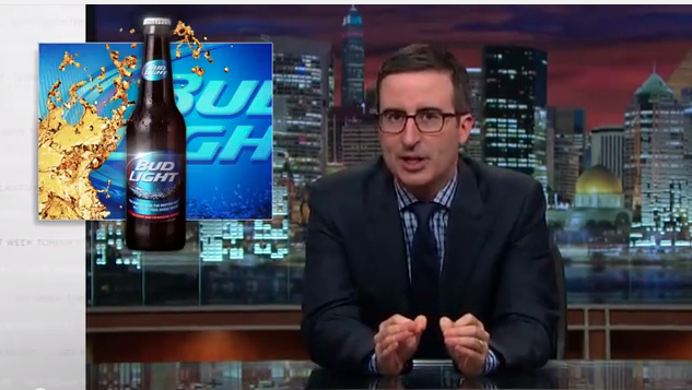 DC_Inno's tweet photo. See @iamjohnoliver mock #BudLight mottoes on @LastWeekTonight
http://t.co/mr48Qj3KQD
#UpForLiterallyAnythingElse http://t.co/kwrn8wUqKA