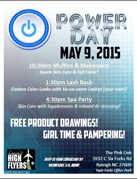 Our own Kerri Eckes is hosting a Mary Kay Power Day on Saturday