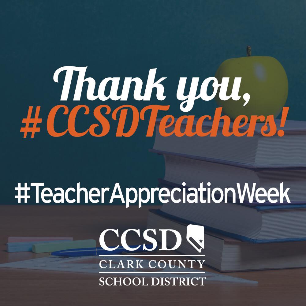 Join us in celebrating our amazing #CCSDTeachers this week, May 4-8, for #TeacherAppreciationWeek!