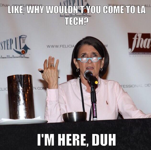 CoachA_Smith's tweet photo. I'm just saying...#LadyTechsters http://t.co/nZ2x2HHzDQ