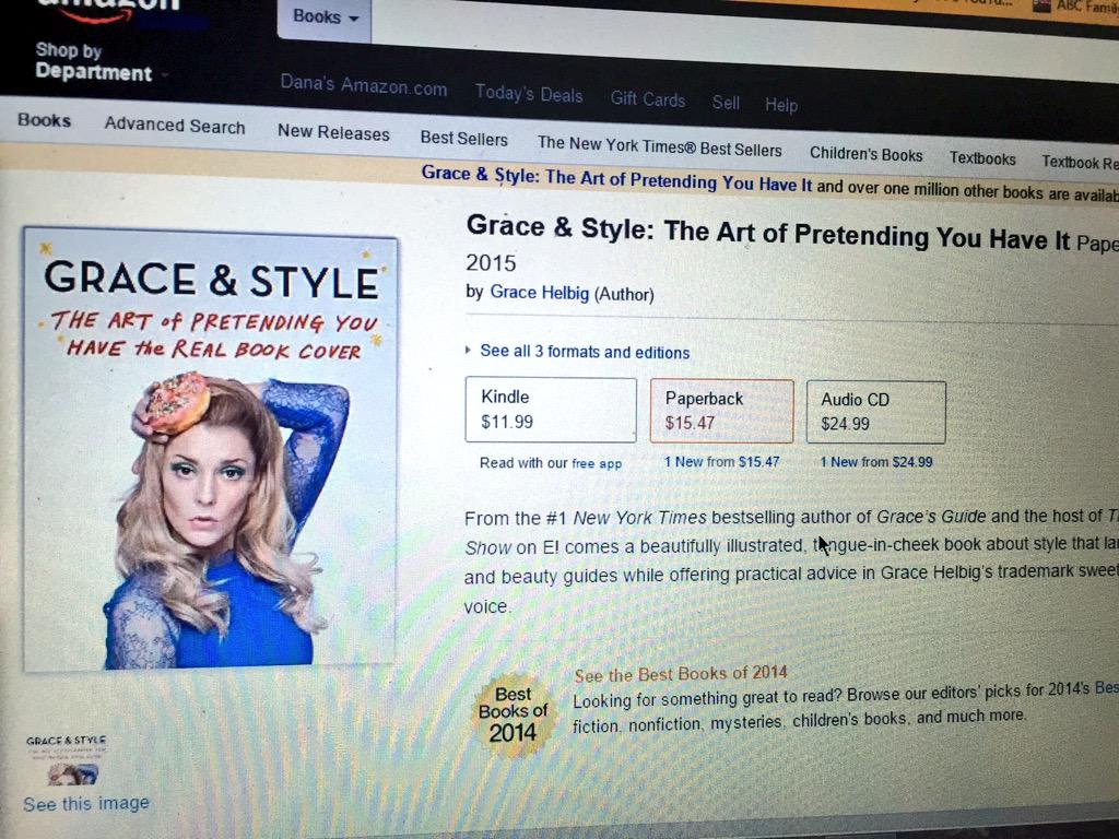 danaagold's tweet photo. SO FLIPPING EXCITED!!! CONGRATULATIONS @gracehelbig !!!!! 😁🎉 #GraceBook #GraceStyle http://t.co/VUbhCnurQ3