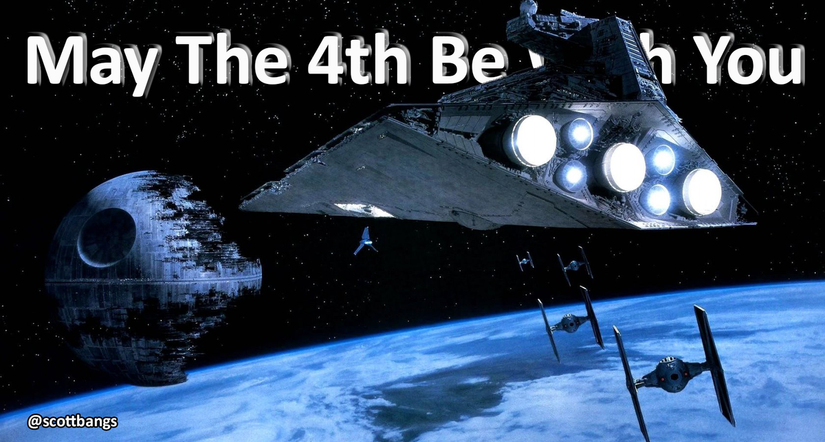 From our #SocialMedia guy. <a href="/starwars/">Star Wars</a> #MayThe4thBeWithYou