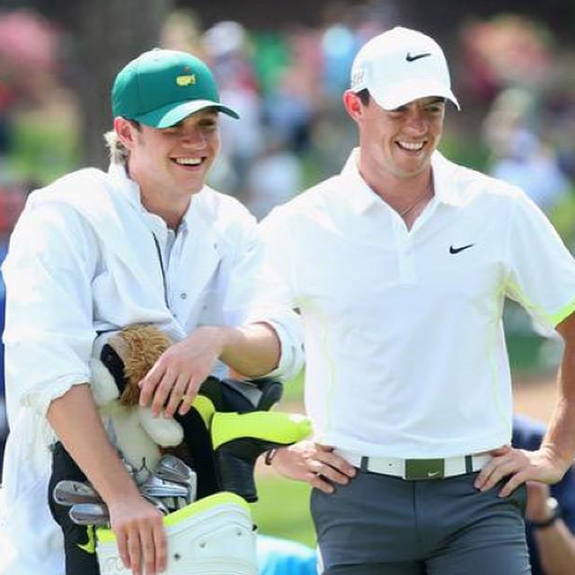 Niall posted this pic on Instagram wishing Rory McIlroy a happy birthday 