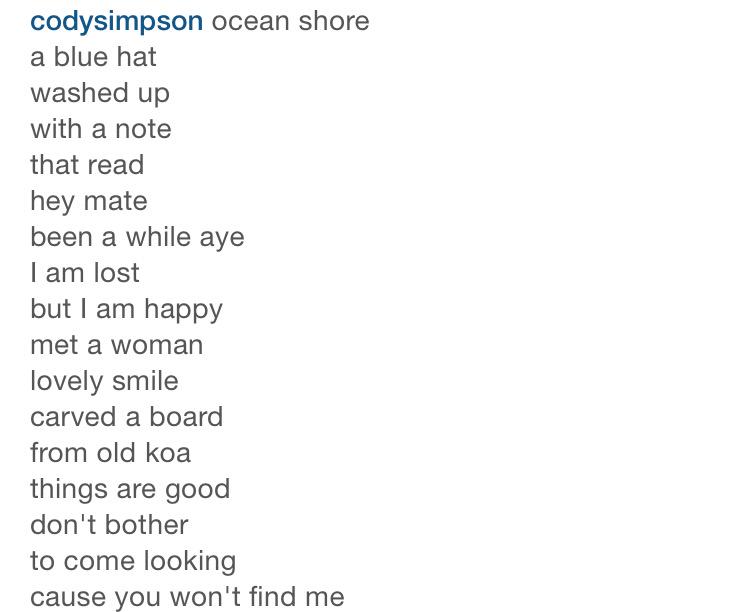 CodySimpson's tweet photo. more to be written.. http://t.co/GElRBbK45q