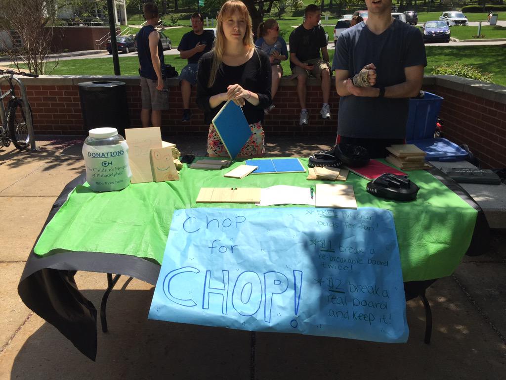 ycpmma's tweet photo. Chop for CHOP is happening today! Stop by and break a board! http://t.co/2zJFatbhLs