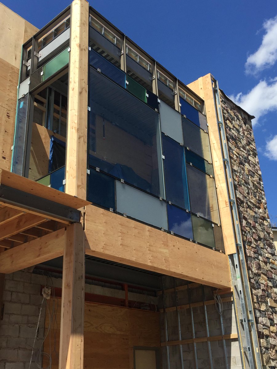 normansglass's tweet photo. Elements progress.  Princeton, NJ.  Curtain wall and Bendheim specialty insulated glass units. http://t.co/GJlAEtu4cO