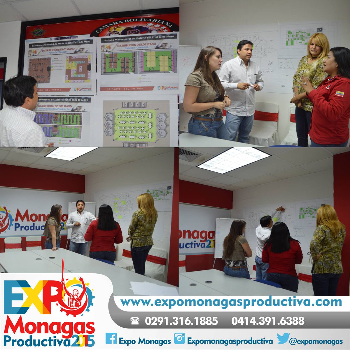 expomonagas's tweet photo. Comisión de Protocolo y Logística organizando la distribución de los artistas que estarán en #ExpoMonagasprodcutiva http://t.co/hLRxYbji6i