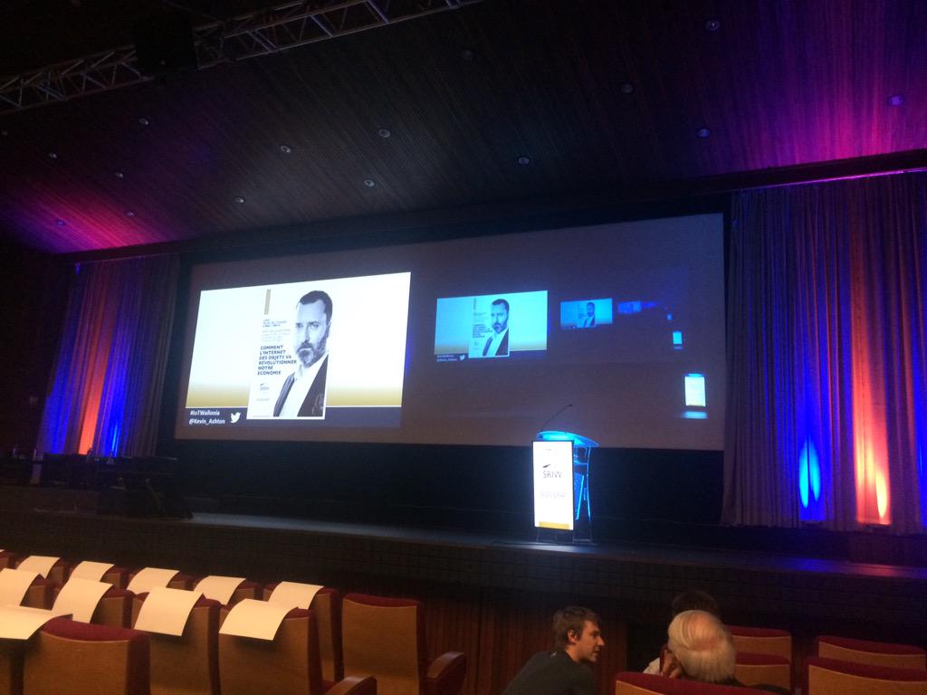 FrancoisHonhon's tweet photo. On attend notre ami @Kevin_Ashton pour une conférence sur l'Internet des objets #IoTWallonia http://t.co/I3Yy894OjA