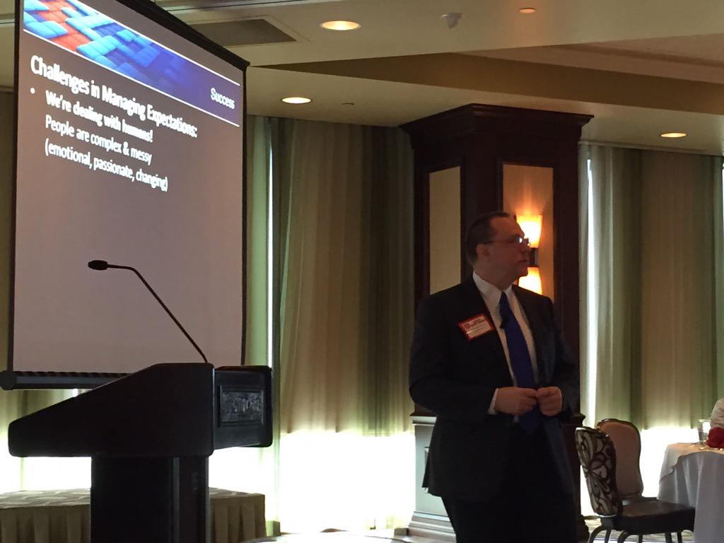 John Bartkus presenting on the human aspects of Project Management and creating a successful project! <a href="/pmifortworth/">PMI Fort Worth Chapter</a>