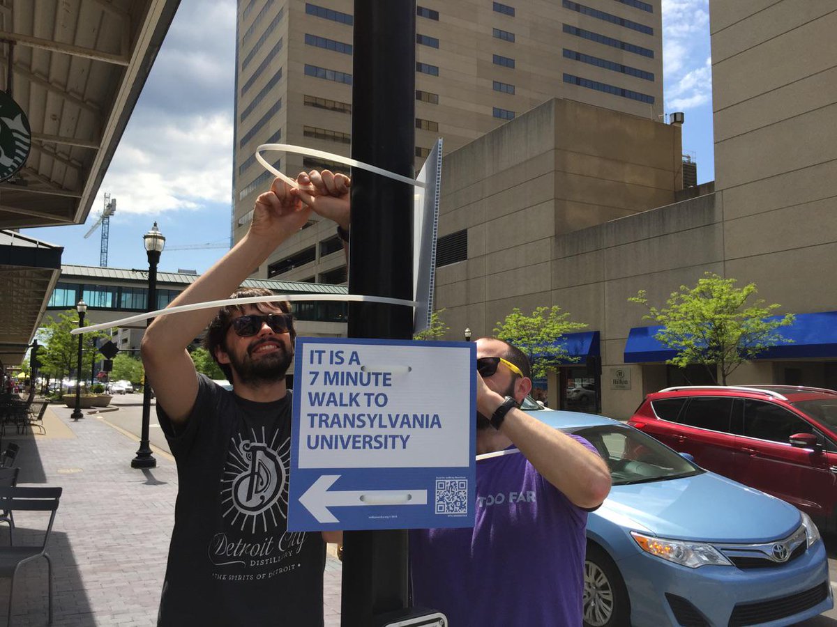 WalkYourCity's tweet photo. Our first #WalkLEX campaign has hit the street, w/ support from @KnightFDN, LDDA, NoLI CDC + other local partners! http://t.co/ovVsiPxxdI