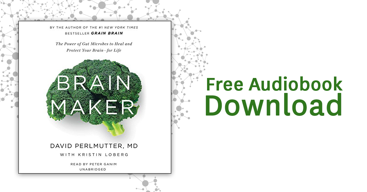 audible_com's tweet photo. Healthy gut, healthy brain! Listen to the bestselling 'Brain Maker' by Dr. Perlmutter today! http://t.co/0nfk8yjL3d http://t.co/g5ZUnPeRkq