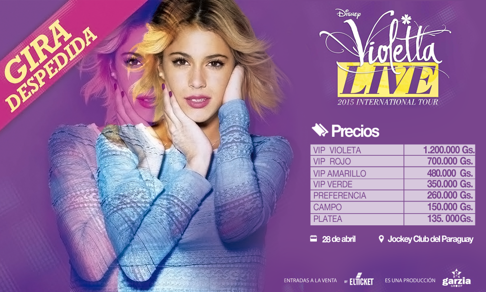 ticketshowpy's tweet photo. No te podés perder el show de despedida de Violetta MAÑANA. Estos son los precios! LOS DESCUENTOS VAN HASTA HOY! http://t.co/hKNzdafhPF
