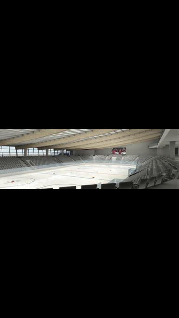 This could be how the inside of the hockey arena looks with 1,000 seats