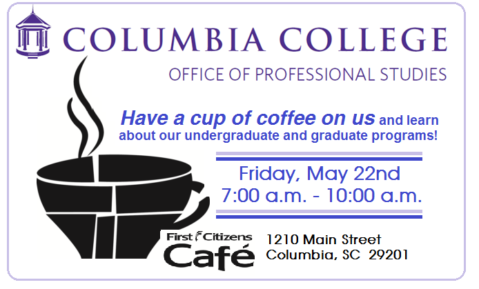 CC_OPS's tweet image. Join us on May 22nd.  RSVP: dpeaks@columbiasc.edu