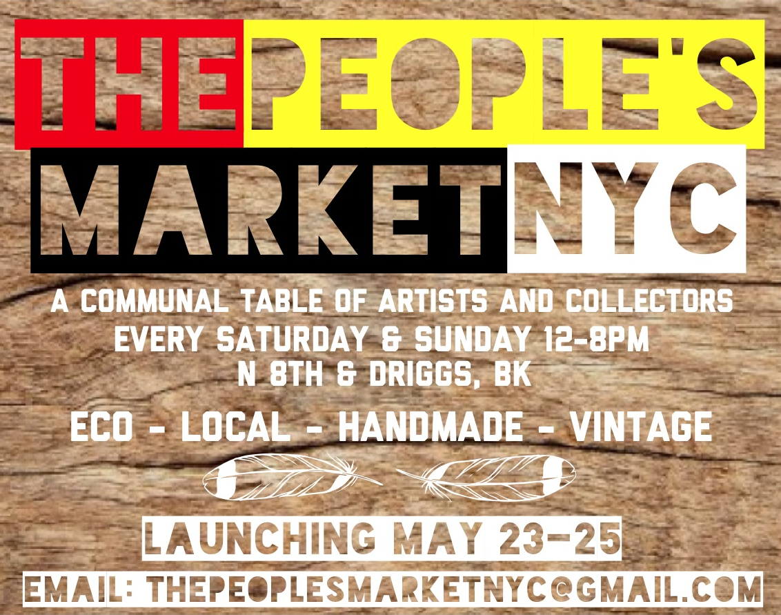 ThePeoplesMktNY's tweet photo. There's a new market on the block, coming to #Williamsburg #MemorialDayWeekend! #thepeoplesmarketnyc #marketsofnyc http://t.co/dGttXXzwkj