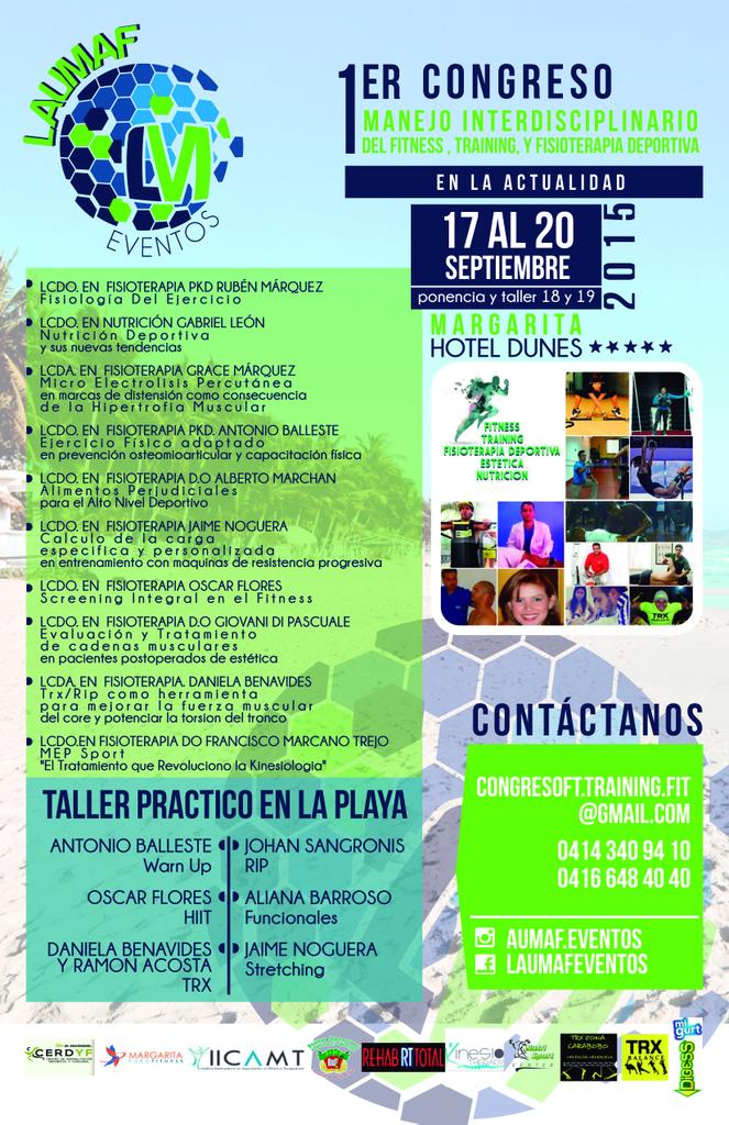 CongresoftFit's tweet photo. @FisiOFlores @jaimenoguera @ftballeste @befitnessca @gleon_nutricion @IICAMT @Albertomarchan @trxzonacarabobo http://t.co/xOZokeKUvR