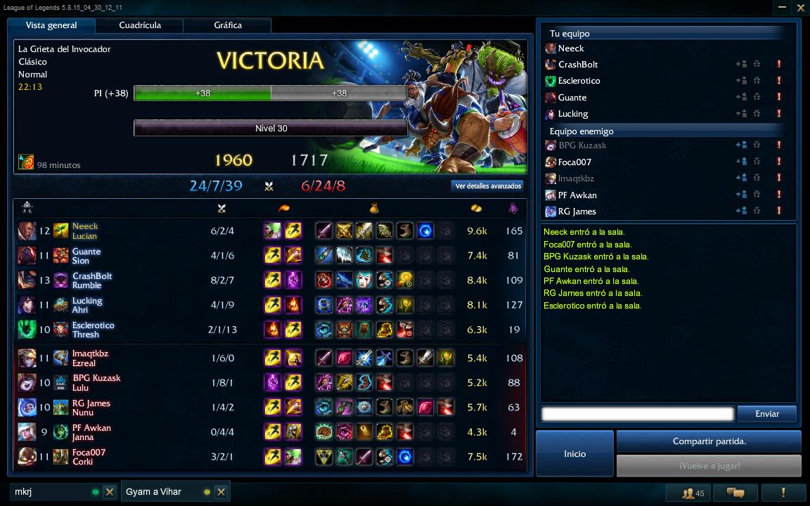 GDM_GaminG's tweet photo. Terminamos la partida Vs Rebellion Gaming. ¡GGWP!. Avanzamos a paso firme en la temporada #4 de la XGamePro. http://t.co/FRp4RyZAeK