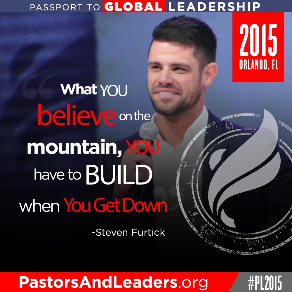 BishopJakes's tweet photo. What you BELIEVE on the mountain, you have to BUILD when you get down! -@stevenfurtick #PL2015 http://t.co/5zqbM4vXX5