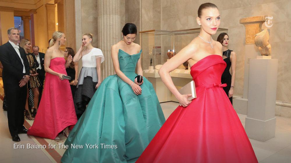nytimes's tweet photo. It’s called the Met Gala, but it’s definitely Anna Wintour’s party http://t.co/xOVPHyCynU http://t.co/SWLstWtYGq