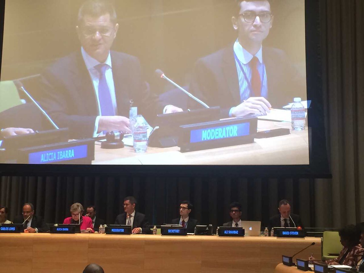 Grateful to my dear friend <a href="/UN_PGA/">UN GA President</a> Sam Kutesa for giving me again an opportunity to use chairman's hammer in UNGA