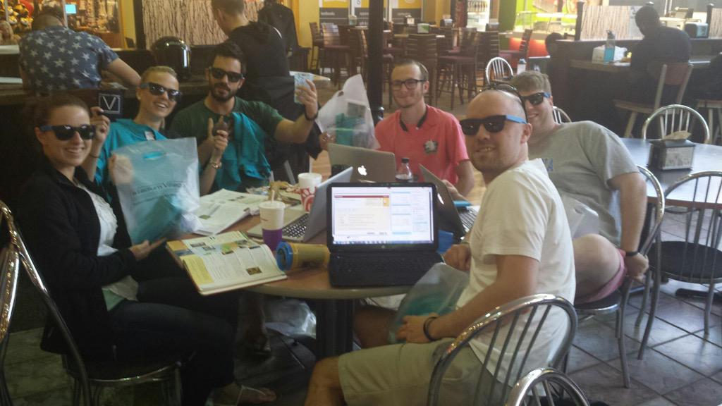 LivCopperSocial's tweet photo. Were out on campus handing out free SV gear! Good luck on your finals! #ksu #rusv http://t.co/1S0XdctUPP