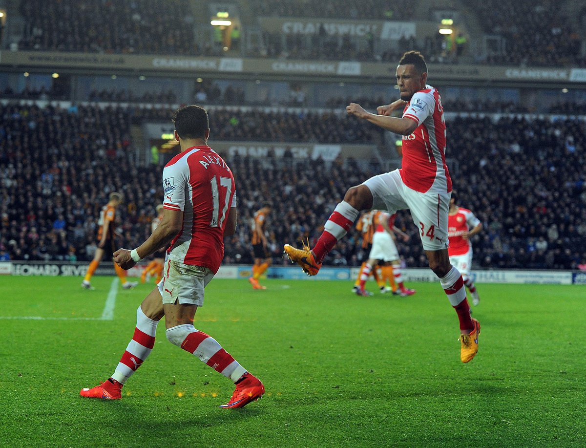 Arsenal's tweet photo. Full-time: Hull City 1-3 @Arsenal #HCFCvAFC http://t.co/3eNPFLVEVC