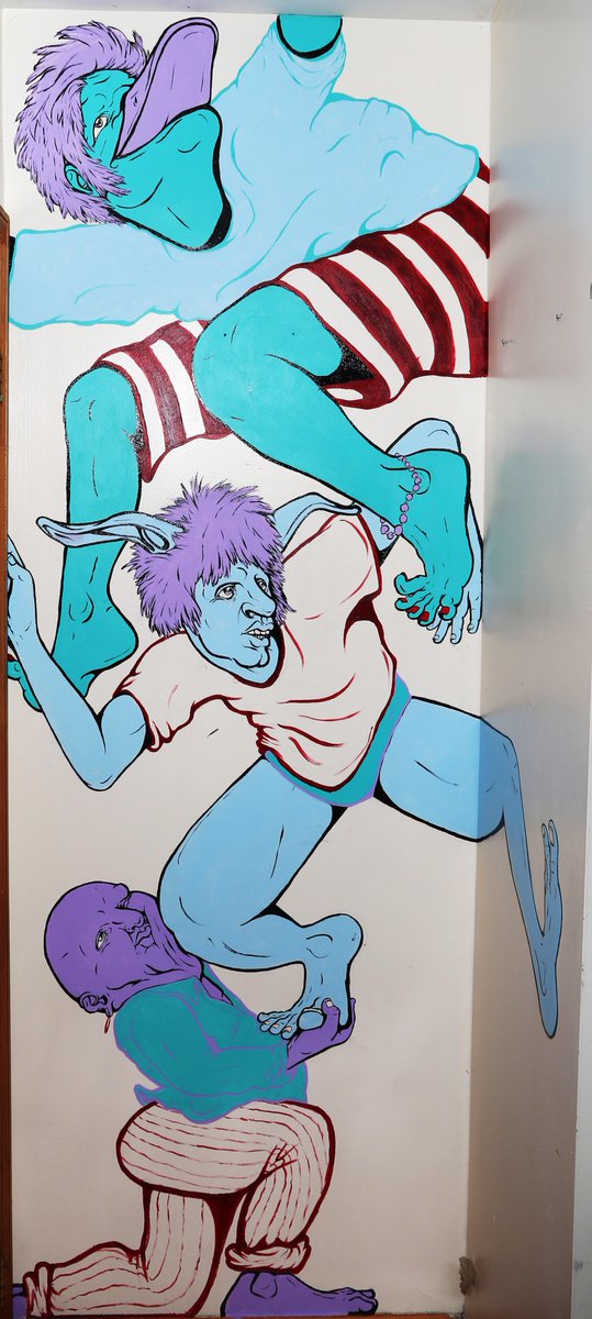 mayparsey's tweet photo. Finally put this #mural, Derp Circus, up on my website! Man corners are tricky!

https://t.co/ixhJsCijqm http://t.co/okZK548Crl