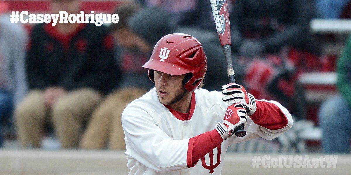 IUHoosiers's tweet photo. #GoIU Student-Athlete of the Week Nominee: #CaseyRodrigue (@HoosierBaseball) | Vote Here >> http://t.co/TRuqKefSHl http://t.co/S5k5GdYOUk