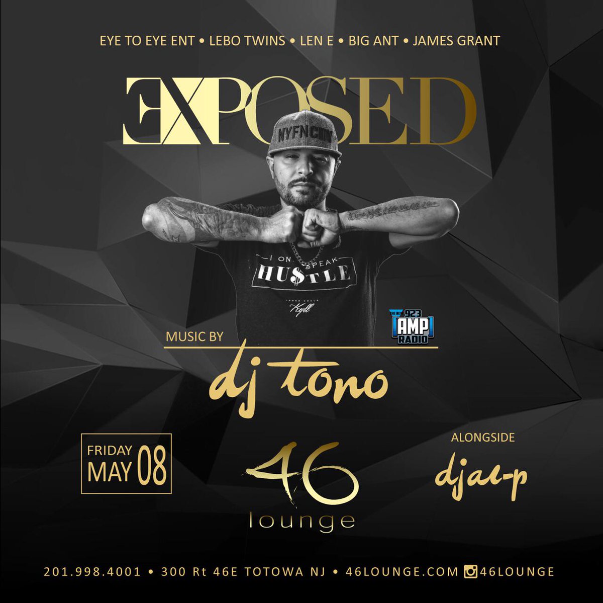 Exposed46's tweet photo. EXPOSED FRIDAYS w/ 923amp's @DeejayTORO Alongside @djalp for bottle service call 201.998.4001 http://t.co/RdfOUN7SGU