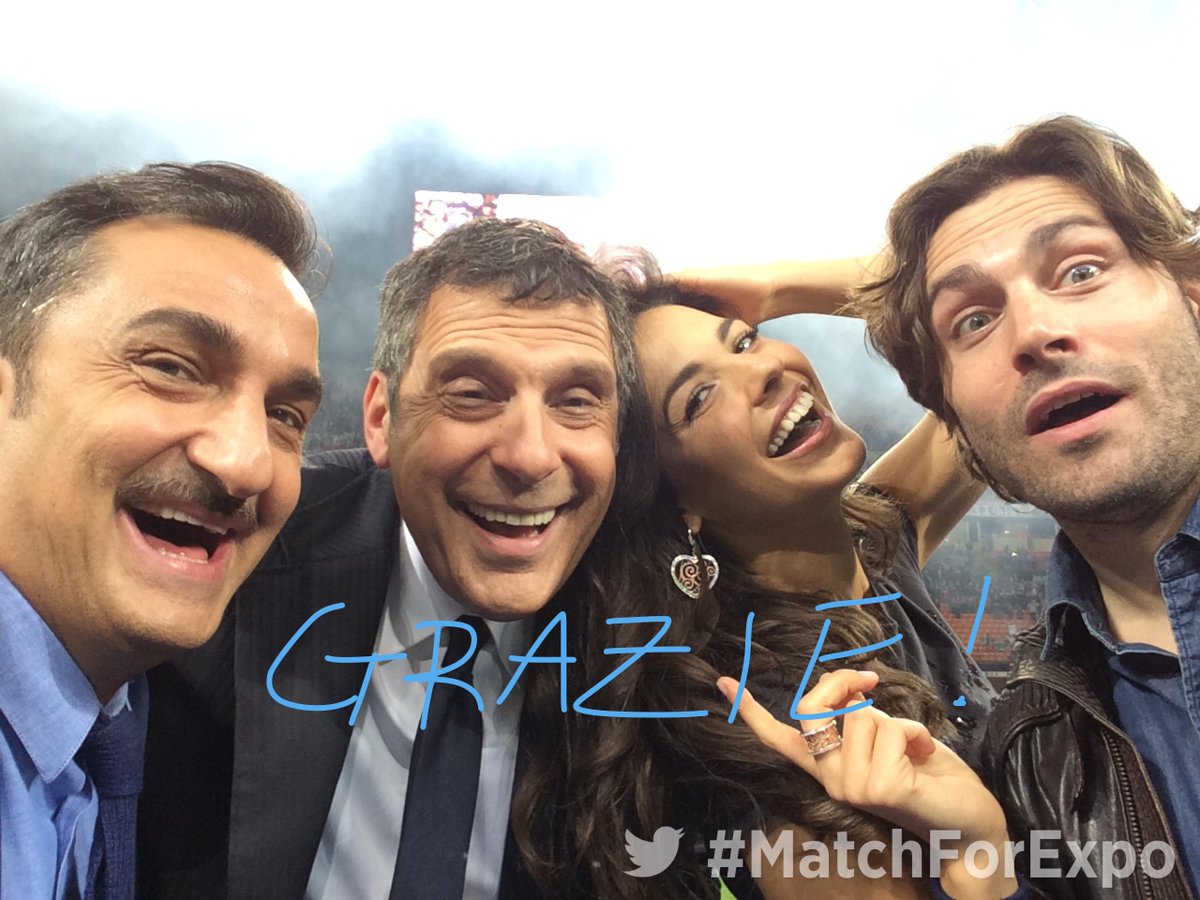MatchforExpo's tweet photo. Grazie a tutti! #MatchForExpo @rai @nicosavi @fabrizfrizzi @federusso80 @lbarriales http://t.co/dyvCkFzu3A